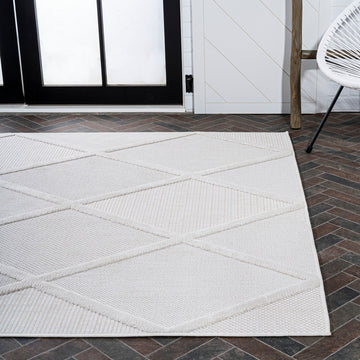 Salines Diamond Trellis Indoor/outdoor Area Rug